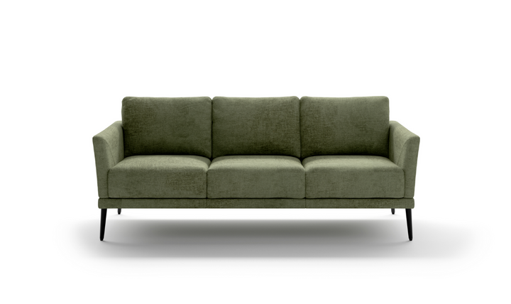 Luonto Viola 3-Seater Fabric Sofa with Wooden base-Jennifer Furniture