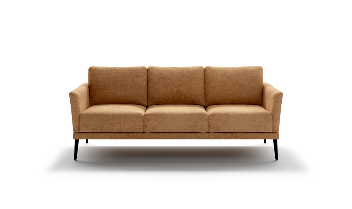 Luonto Viola 3-Seater Fabric Sofa with Wooden base-Jennifer Furniture
