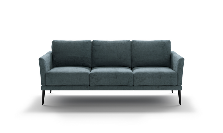 Luonto Viola 3-Seater Fabric Sofa with Wooden base-Jennifer Furniture