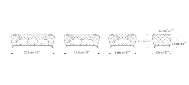 Chester Loveseat- jennifer furniture