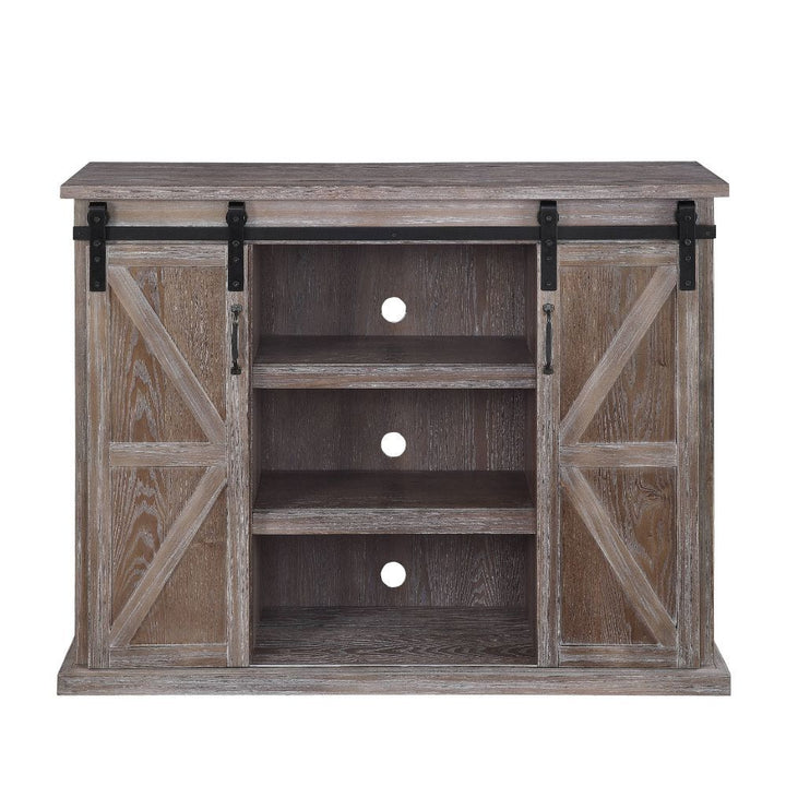 ACME Orabella Wooden Farmhouse TV Stand in Brown