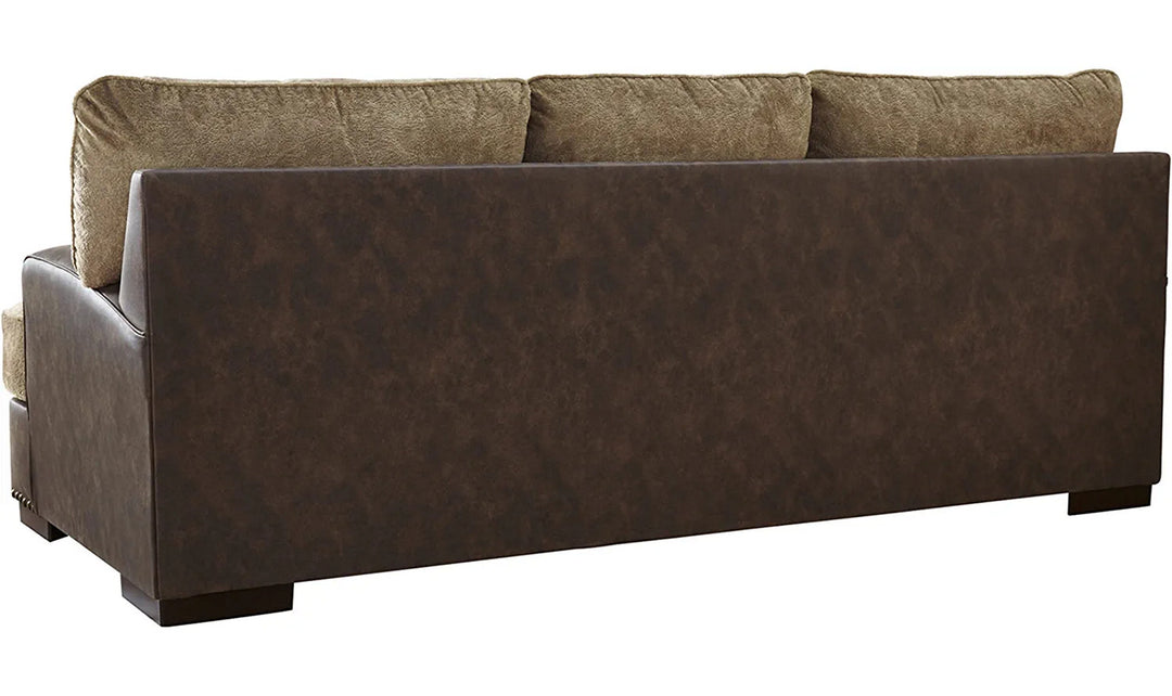 Modern Heritage Alesbury 2 Pieces Leather Living Room Set in Brown