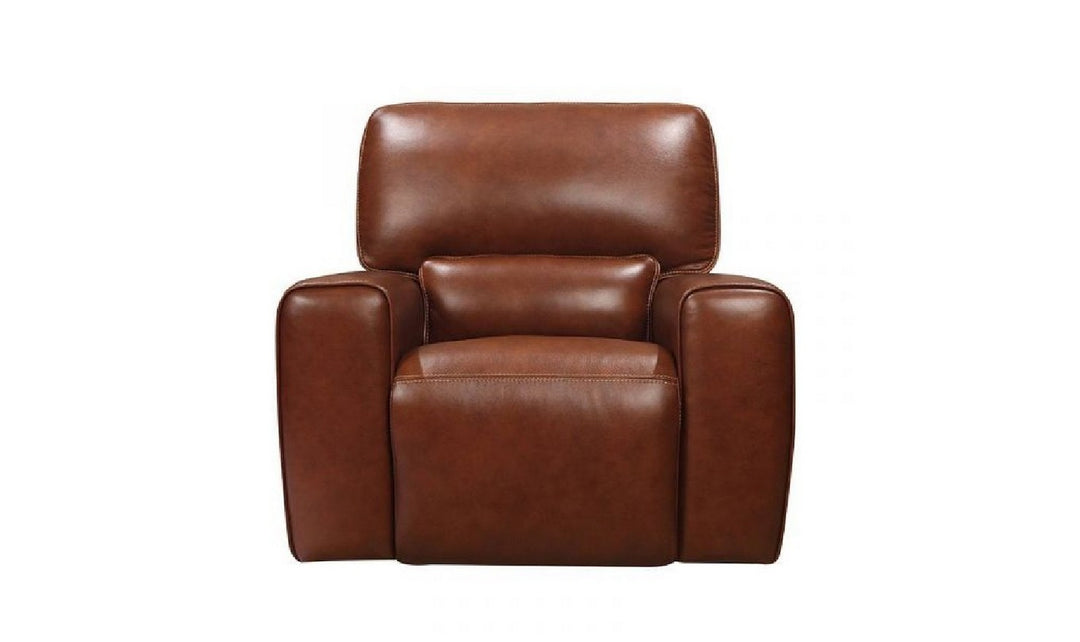 Leather Italia Broadway Power Reclining Living Room Set in Brown-Jennifer Furniture