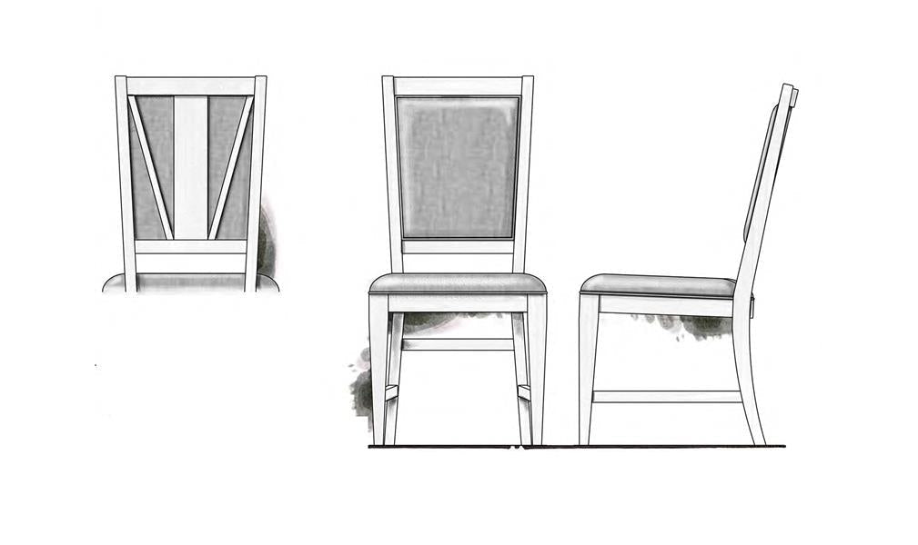 Westley Falls Step Up Side Chair w-Upholstered Seat & Back