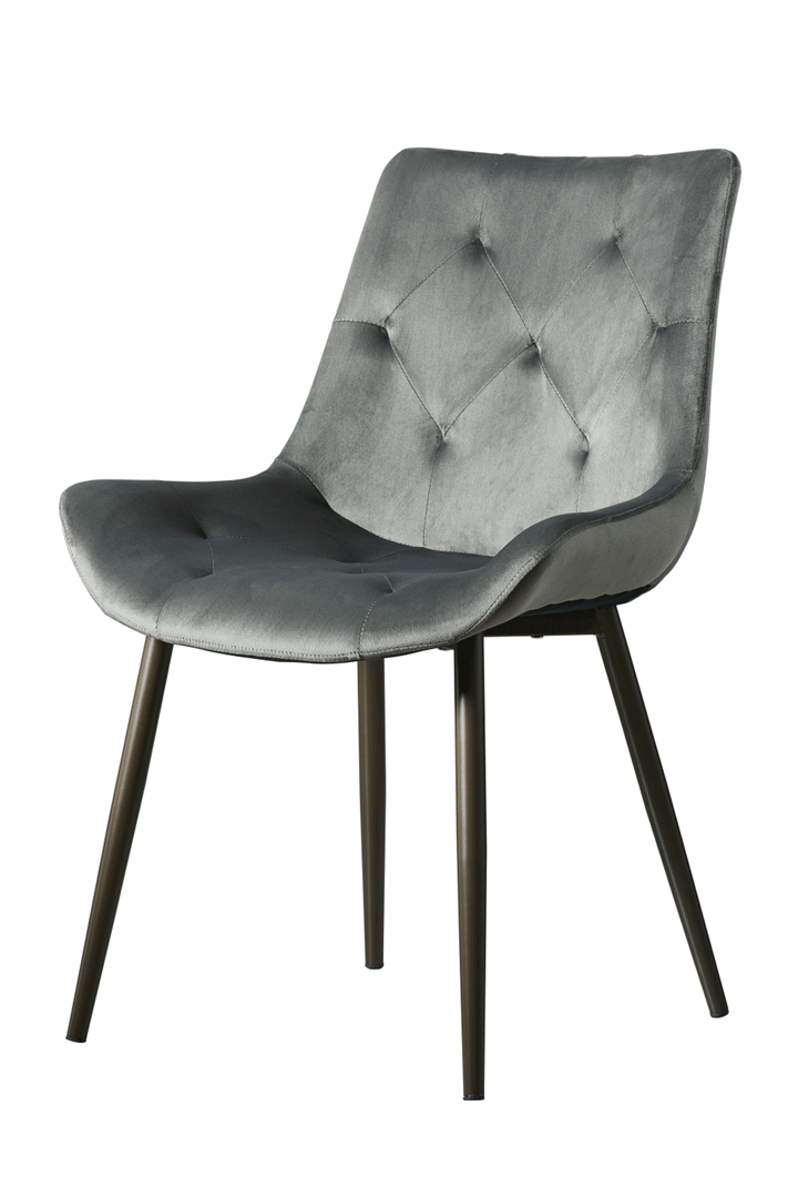 ESF Italia Angelica X-Cross Base Dining Table with Brown Marble Top