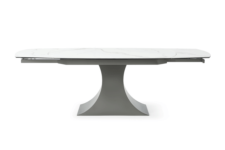 ESF Italia Audrina Rectangular Ceramic Top Dining Table in Gray