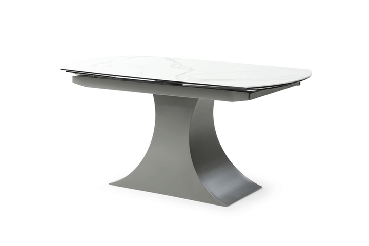 ESF Italia Audrina Rectangular Ceramic Top Dining Table in Gray