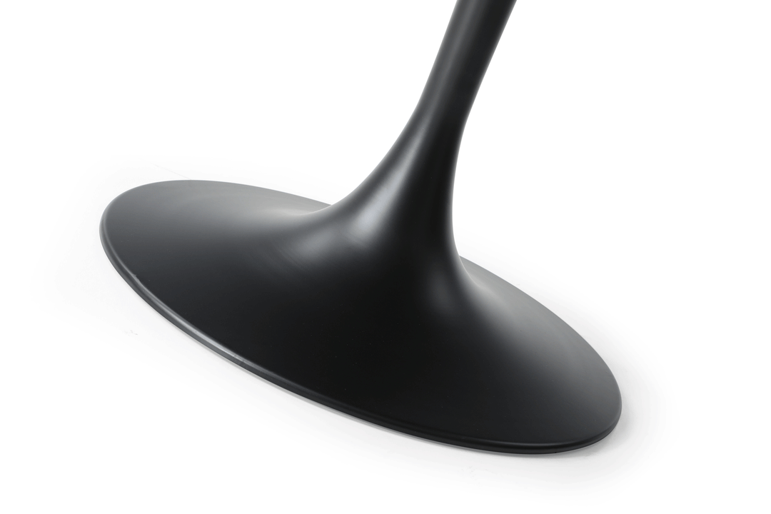 ESF Italia Antoinette Round Dining Table with Ceramic Top in Black