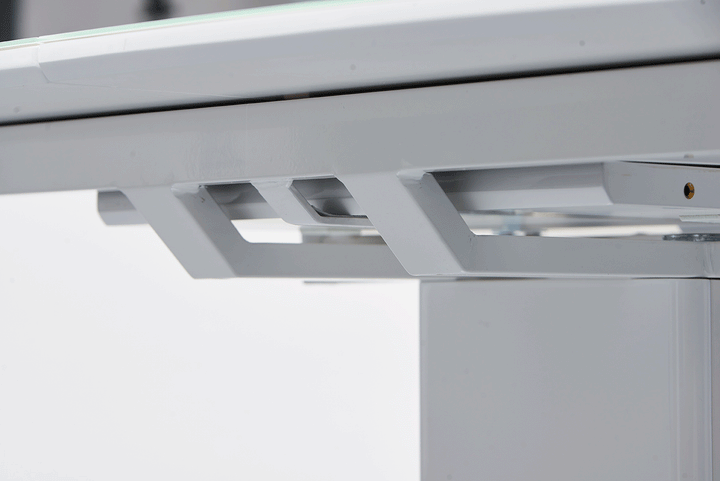 ESF Furniture Amarilla Extendable Dining Table in White