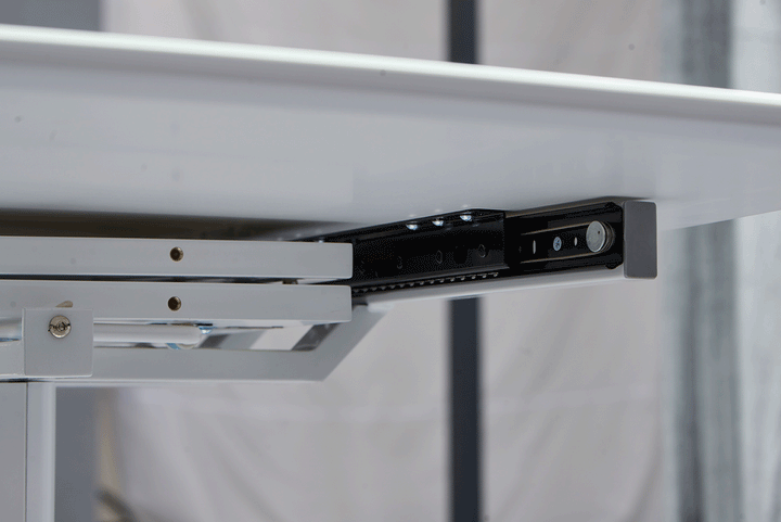 ESF Furniture Amarilla Extendable Dining Table in White