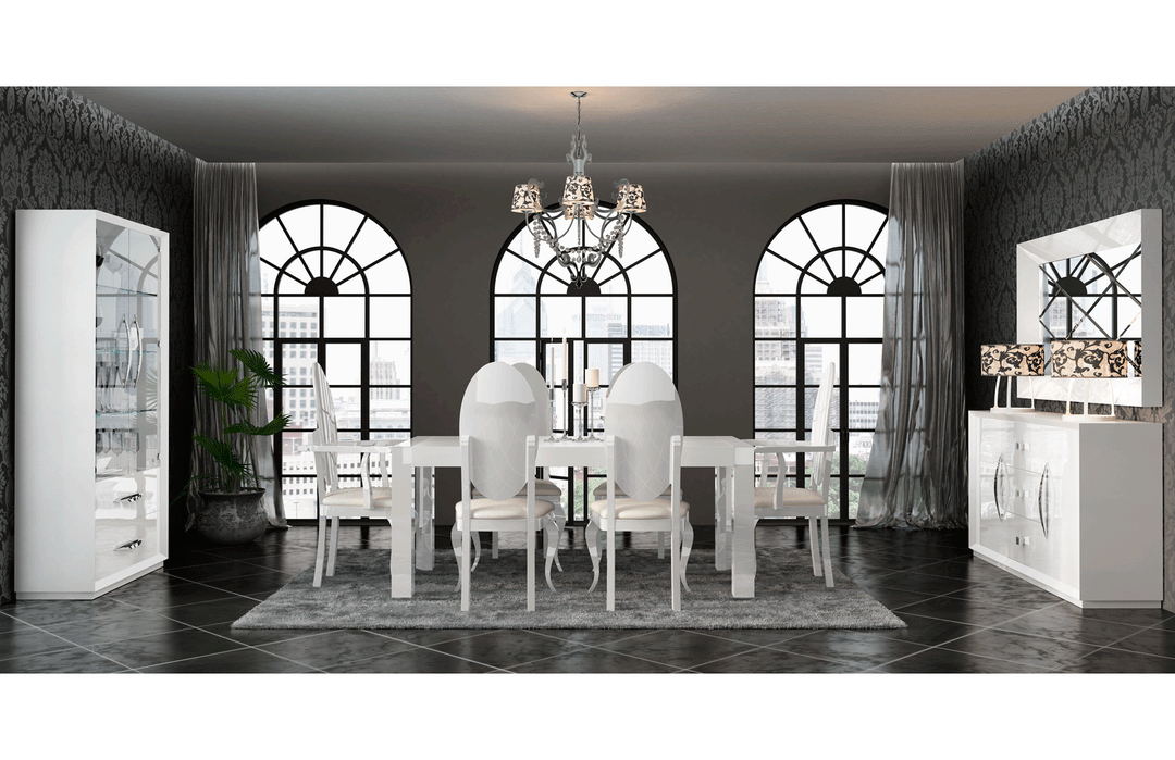 ESF Italia Carmen Extendable Dining Table in White