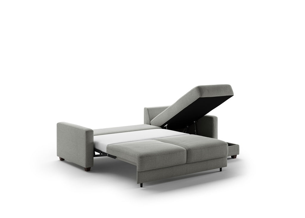 Luonto Hampton L-Shaped Fabric Sectional Sofa Sleeper with Reversible Chaise-Jennifer Furniture