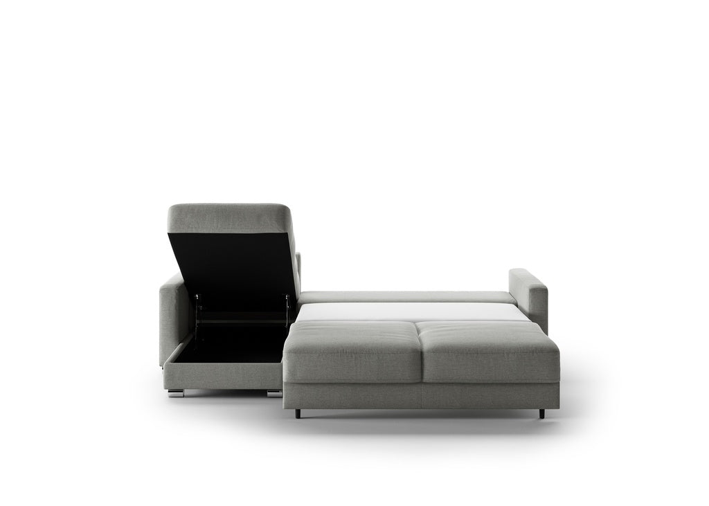 Luonto Hampton L-Shaped Fabric Sectional Sofa Sleeper with Reversible Chaise-Jennifer Furniture