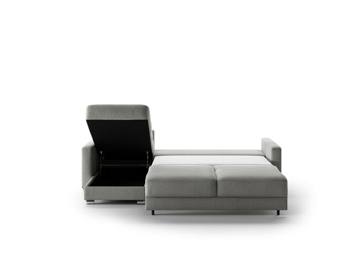 Luonto Hampton L-Shaped Fabric Sectional Sofa Sleeper with Reversible Chaise-Jennifer Furniture
