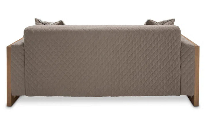 AICO Hudson Ferry 2-Seater Fabric Sofa in Driftwood Finish