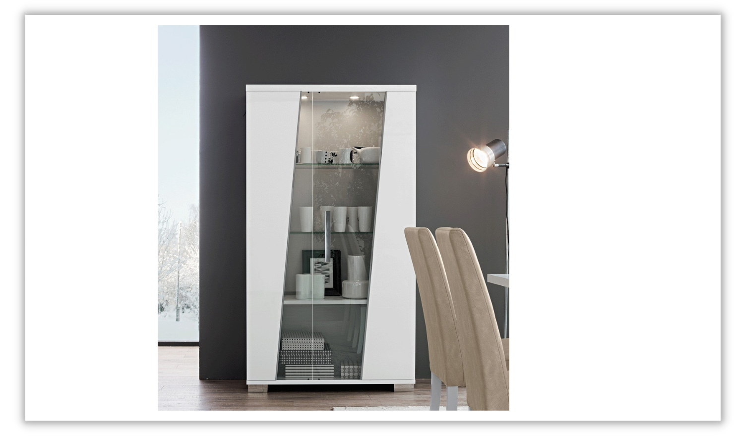 Lisa 2-Door China Cabinet – Jennifer Furniture