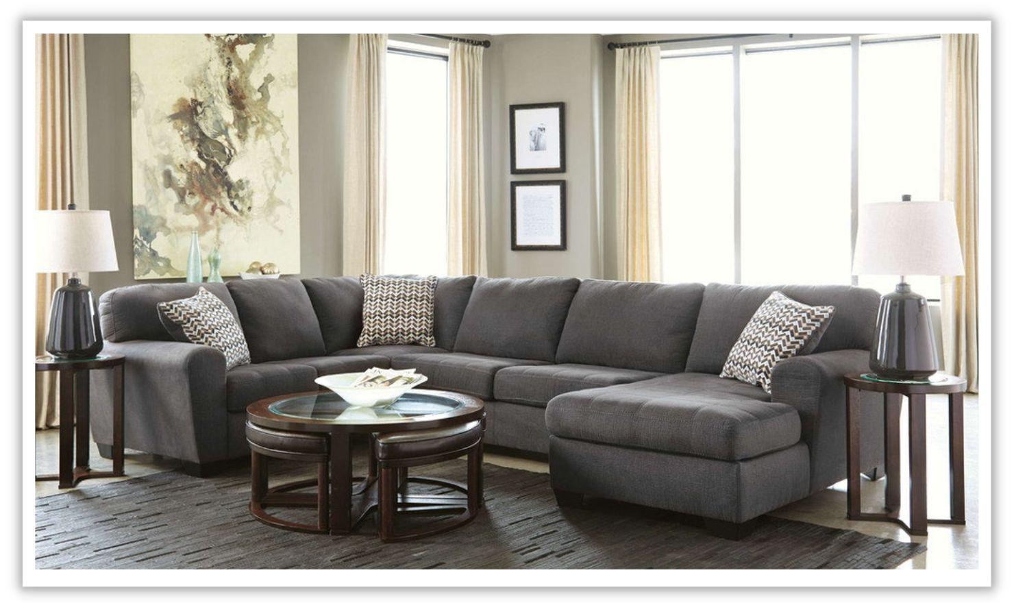 Modern Heritage Ambee 3 Piece L Shape Sectional Sofa with Chaise in Gray