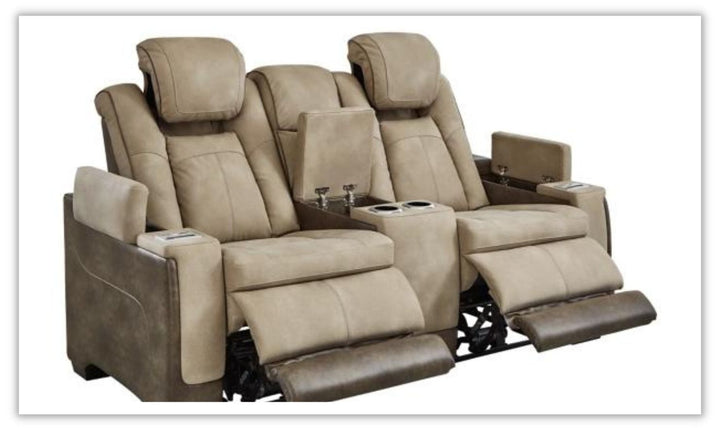 Modern Heritage Next Gen Power Reclining Loveseat with Console