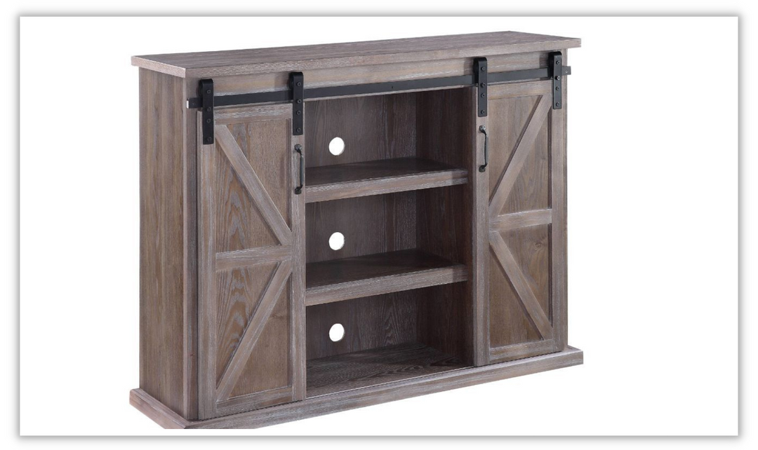 ACME Orabella Wooden Farmhouse TV Stand in Brown