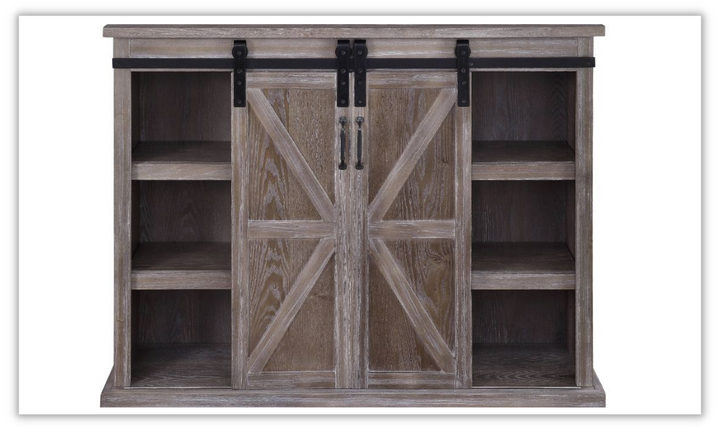 ACME Orabella Wooden Farmhouse TV Stand in Brown