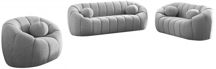 Elijah Boucle Loveseat-Loveseats-Jennifer Furniture