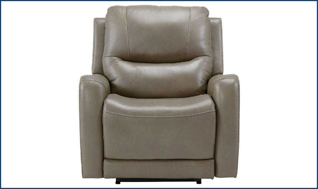 Galahad Zero Wall Recliner w/PWR HDRST - Sandstone-Recliner Chairs-Jennifer Furniture