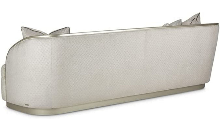 AICO Lanna 2-Seater Silver Mist Fabric Mansion Sofa