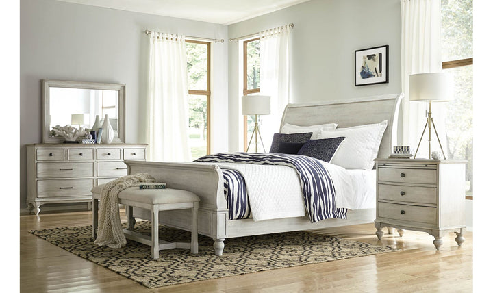 LITCHFIELD HANOVER SLEIGH BED-Beds-Jennifer Furniture