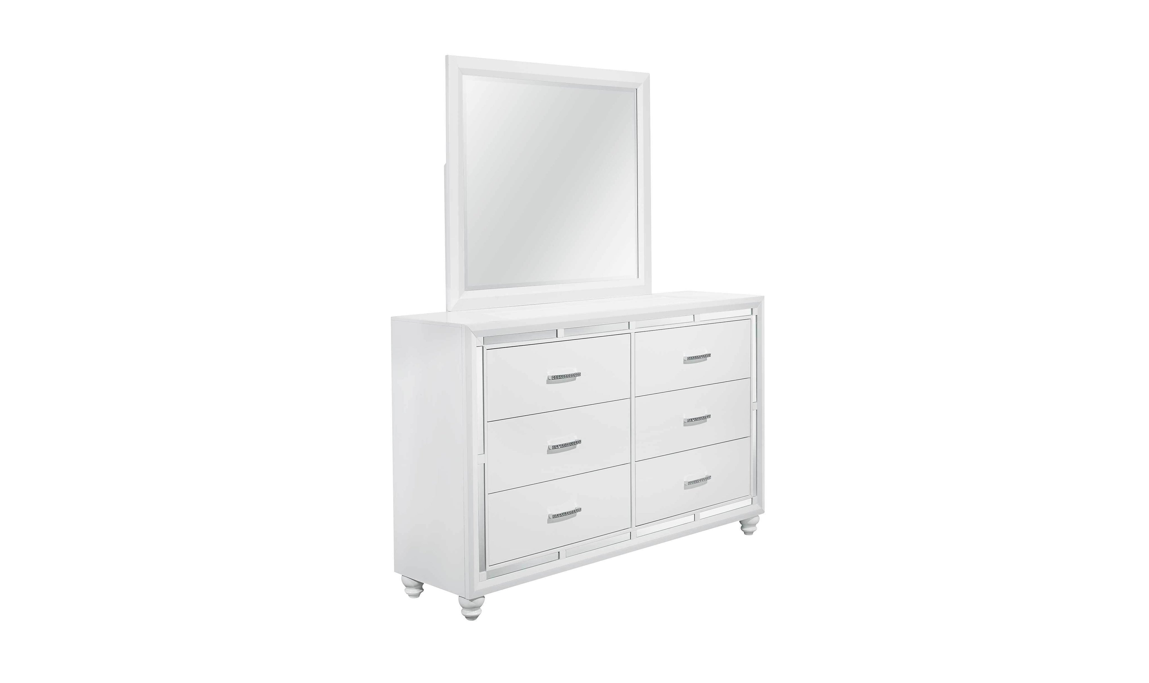 Buy Global Furniture Mackenzie 6-Drawer Dresser in White Online – Jennifer Furniture