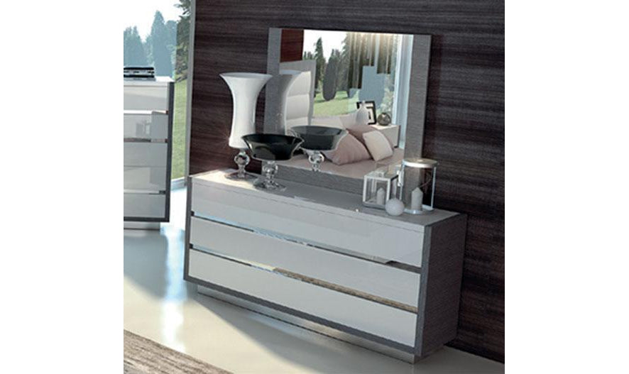 modern horizontal dresser Buy ESF Furniture Mangano 3-Drawers Horizontal Dresser in Gray Online –  Jennifer Furniture
