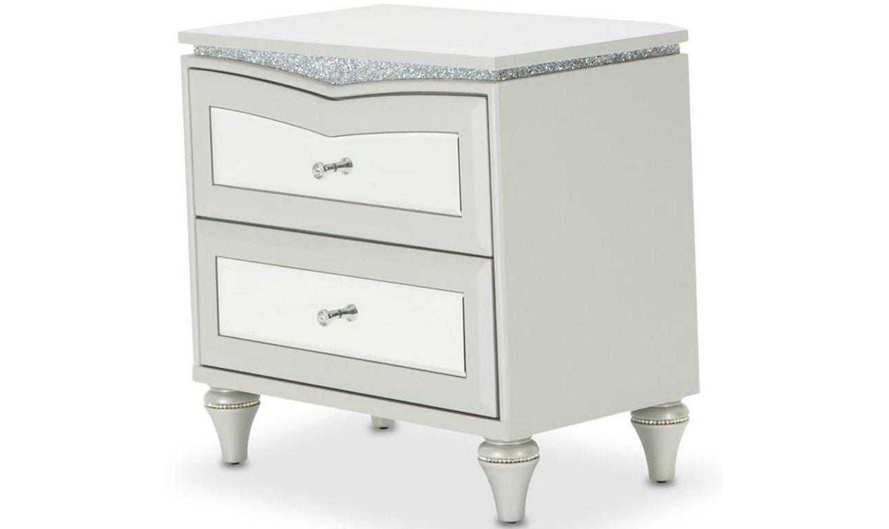 Melrose Plaza Upholstered Night Stand Jennifer Furniture