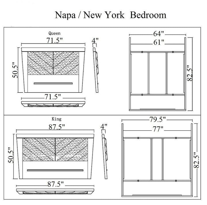 New York Bed-Beds-Jennifer Furniture