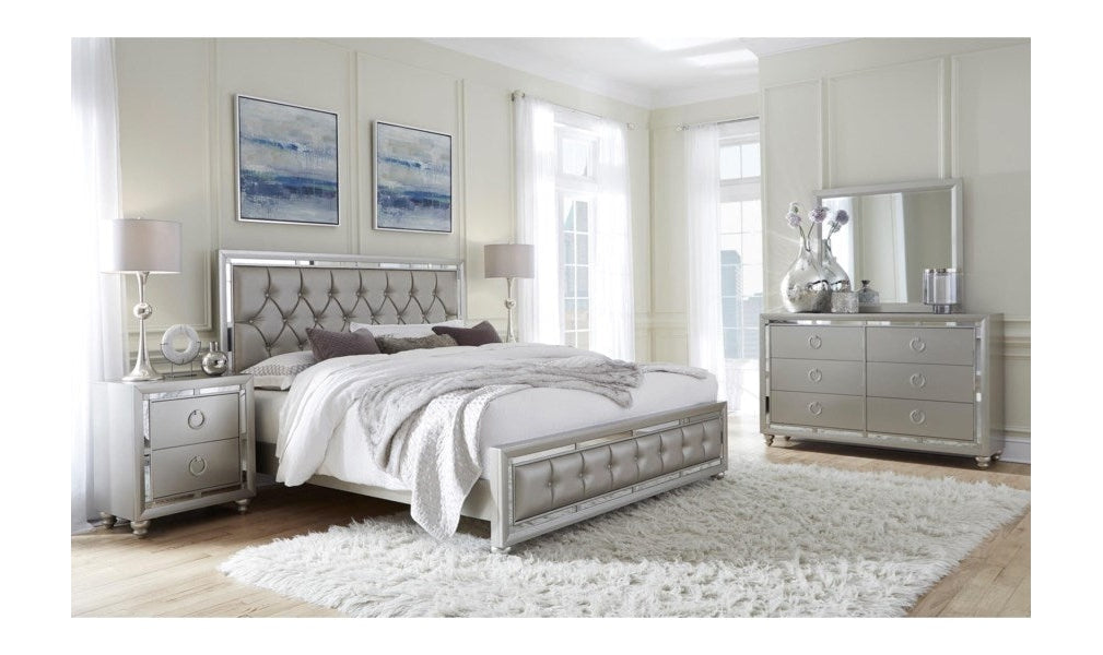 silver bedroom dresser Global Furniture