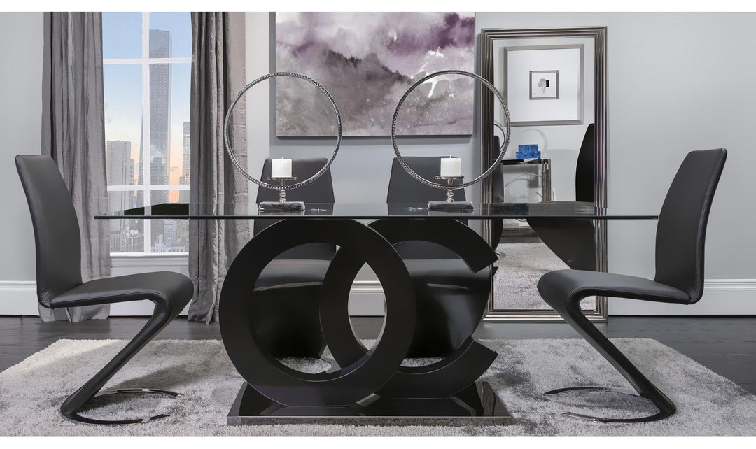 Volutes Dining Table Set-Dining Sets-Jennifer Furniture