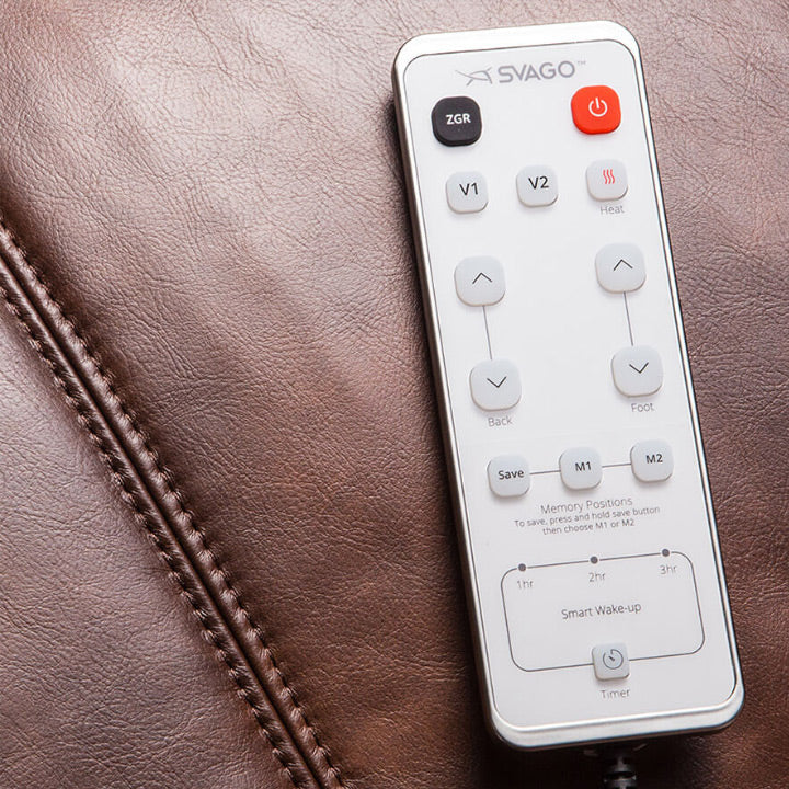 Cozzia Svago Cora ZGR Zero Gravity Leather Recliner Chair