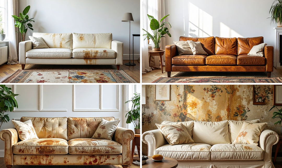 How to Remove Old Water Stains from a Fabric Sofa