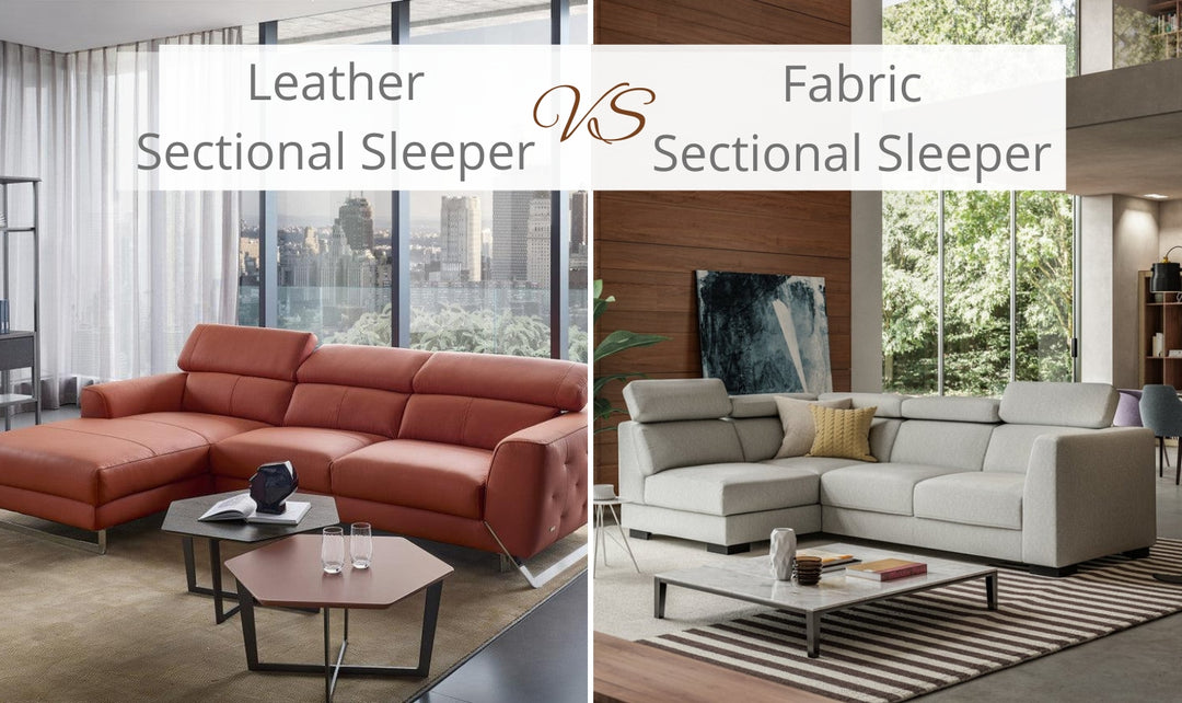 Leather Vs. Fabric Sectional Sleeper Sofa - Which is the Best Option?