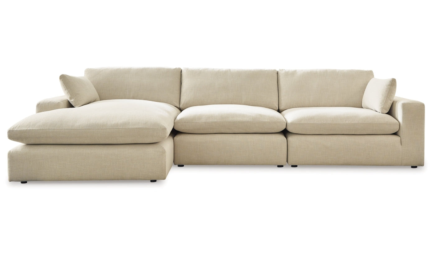 Modern Heritage Elyza L-Shaped Sectional Sofa with Chaise