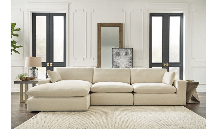 Modern Heritage Elyza L-Shaped Sectional Sofa with Chaise