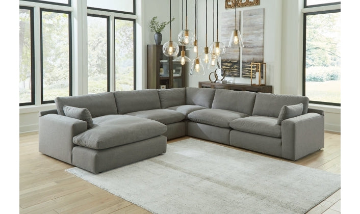 Modern Heritage Elyza L-Shaped Sectional Sofa with Chaise