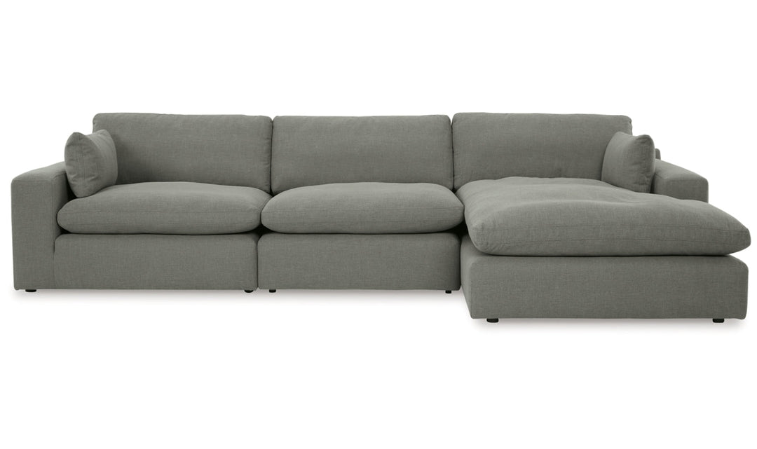 Modern Heritage Elyza L-Shaped Sectional Sofa with Chaise