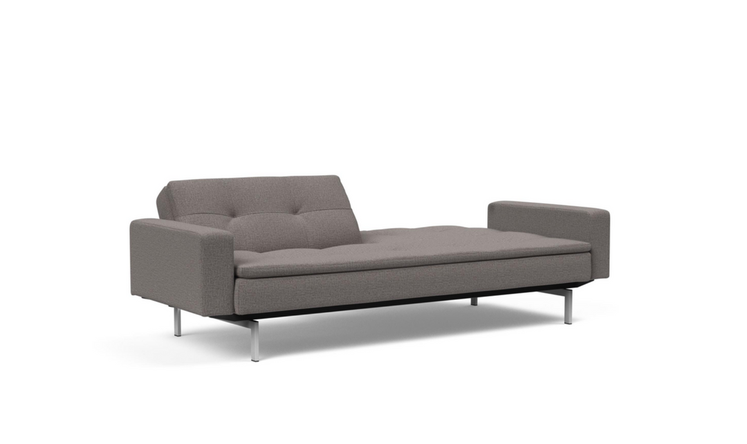 Innovation Living Dublexo 2-Seater Fabric Sleeper Sofa With Stainless Steel Legs-Jennifer Furniture