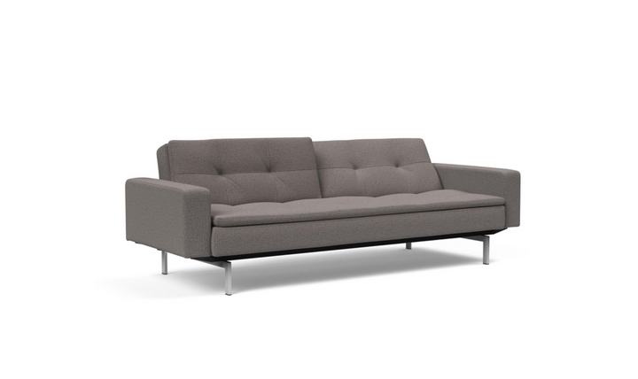 Innovation Living Dublexo 2-Seater Fabric Sleeper Sofa With Stainless Steel Legs-Jennifer Furniture