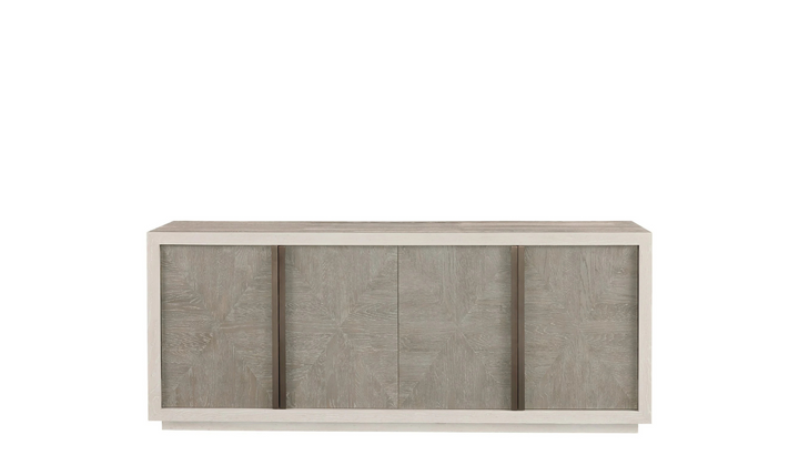 Universal Furniture Brinkley 4-door Wooden Brown Credenza with Two Adjustable Shelves