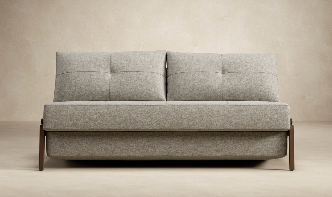 Innovation Living Cubed Fabric 2-Seater Queen Sized Sleeper Sofa With Hidden Bedding Storage-Jennifer Furniture