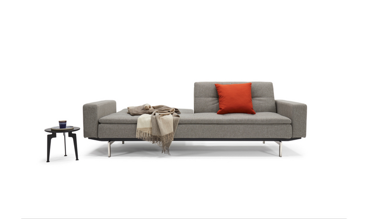 Innovation Living Dublexo 2-Seater Fabric Sleeper Sofa With Stainless Steel Legs-Jennifer Furniture