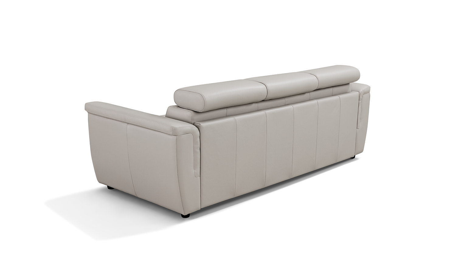 Leather Italia Hillsboro Queen Sleeper Sofa In Gray Mist
