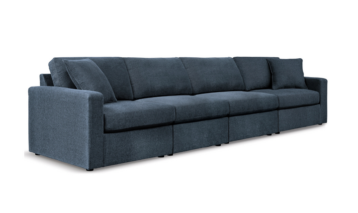 Modern Heritage Modmax Fabric Sectional Sofa with Throw pillows