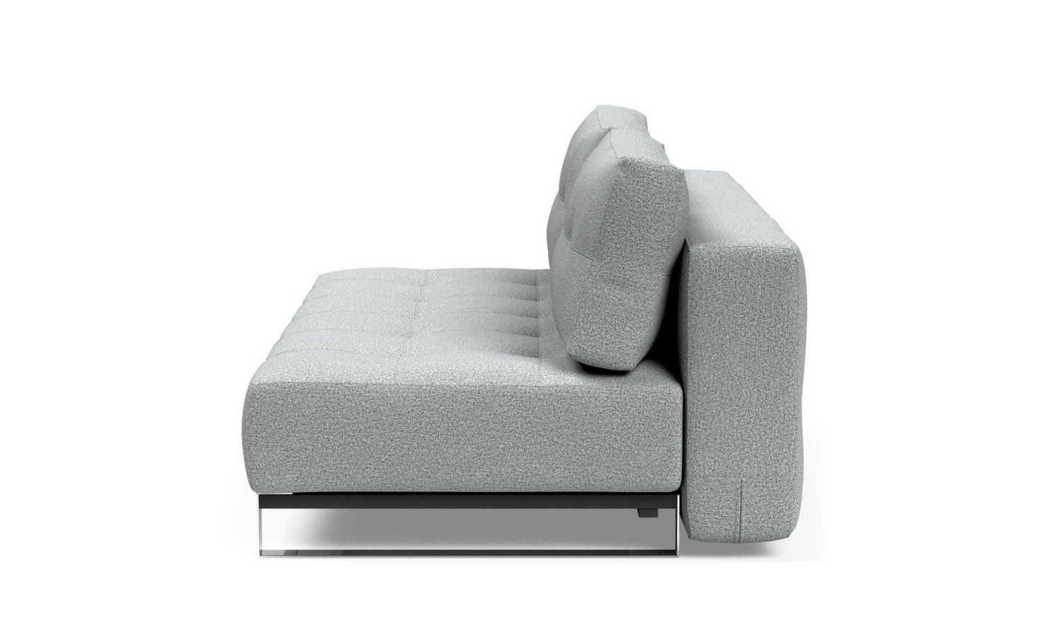Innovation Living Supremax 2-Seater Fabric Sleeper Sofa With Sleek Chrome Legs-Jennifer Furniture