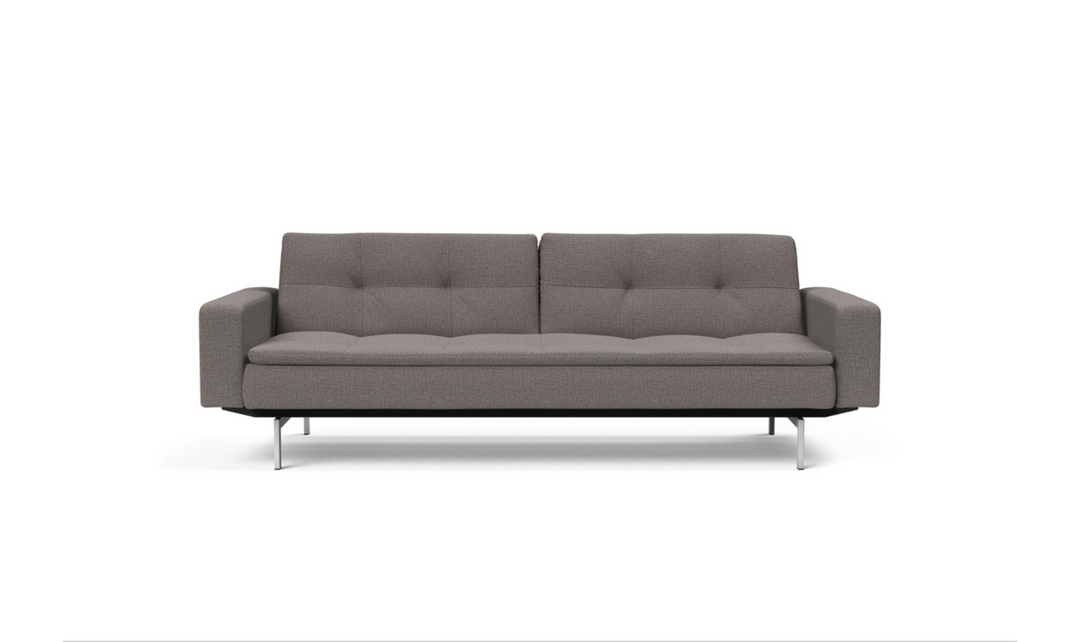 Innovation Living Dublexo 2-Seater Fabric Sleeper Sofa With Stainless Steel Legs-Jennifer Furniture